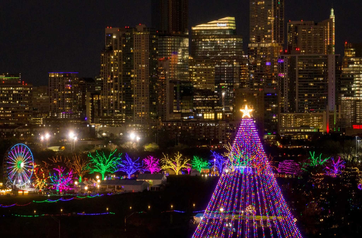 Trail of Lights at Zilker Park in Austin, Texas